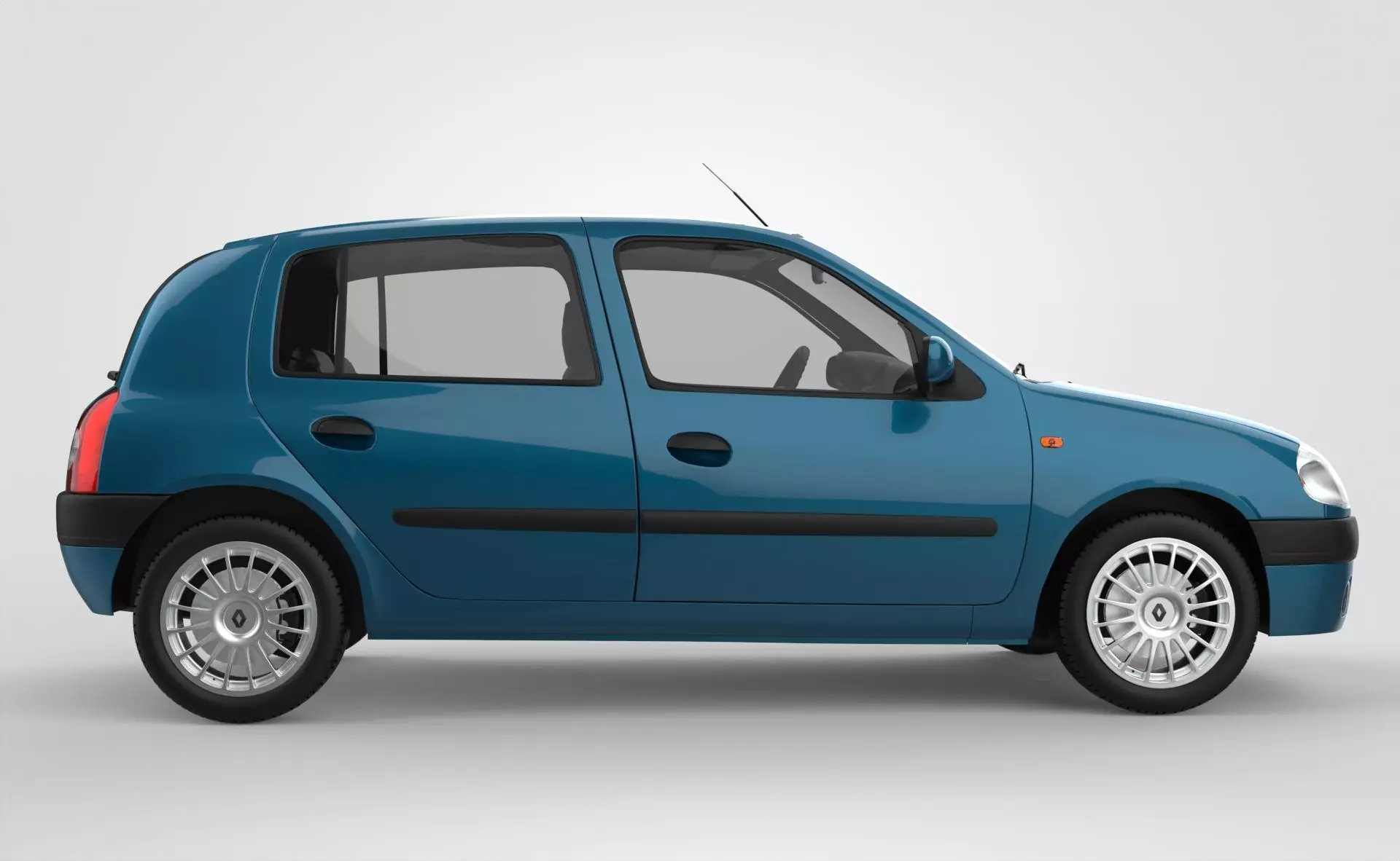 Renault Clio 2 Phase 1 HB 2001 3D model_7
