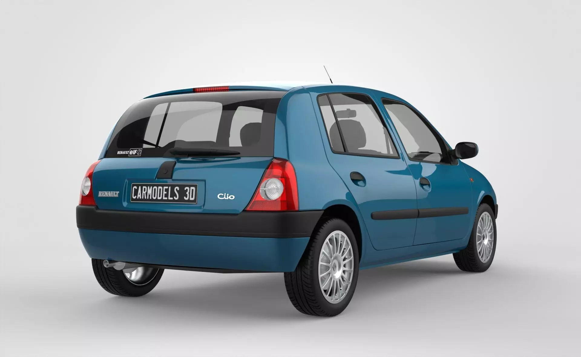 Renault Clio 2 Phase 1 HB 2001 3D model_5