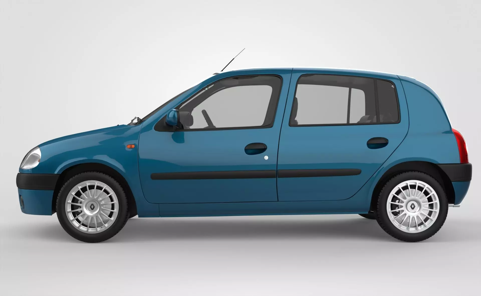 Renault Clio 2 Phase 1 HB 2001 3D model_1