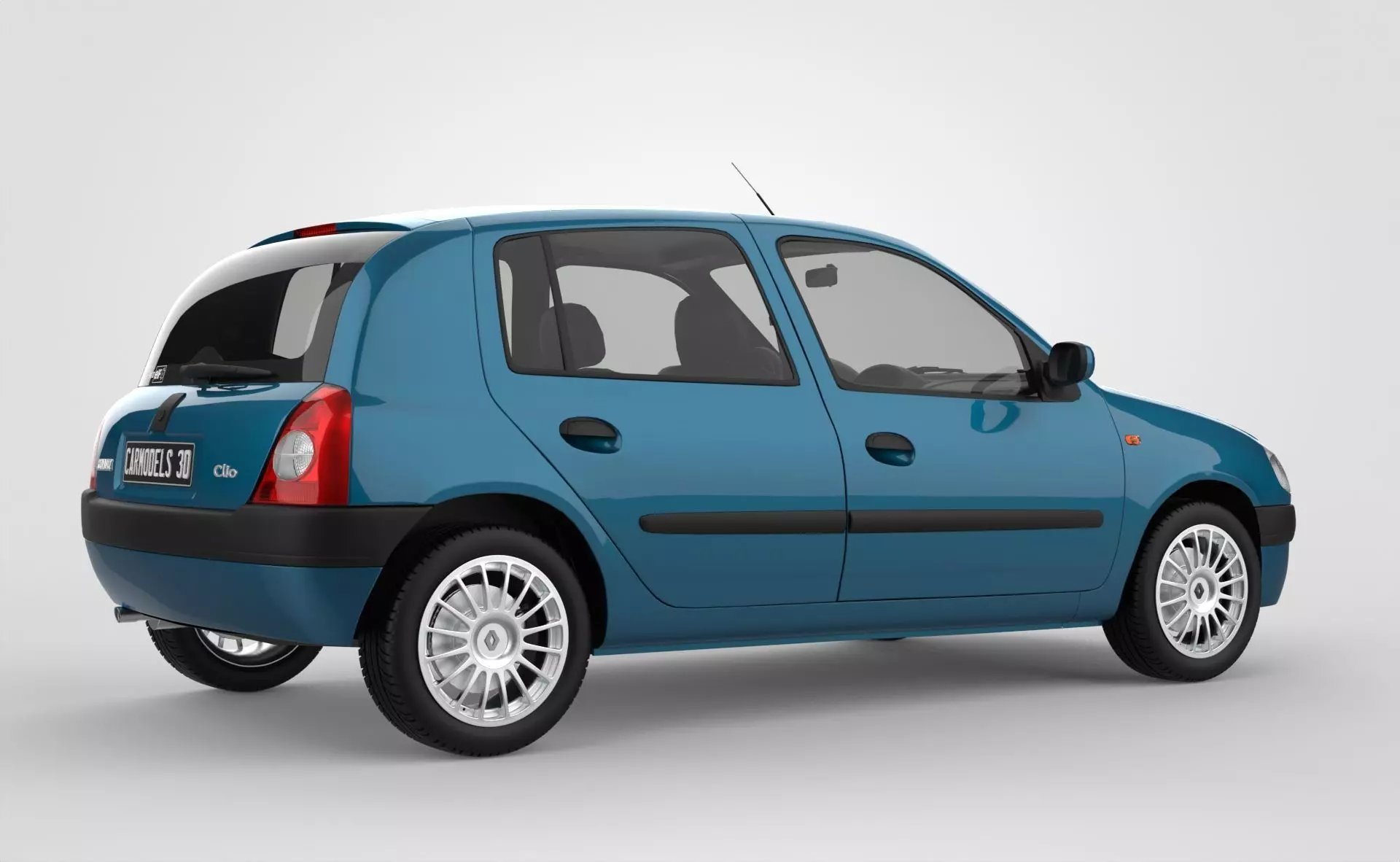 Renault Clio 2 Phase 1 HB 2001 3D model_6