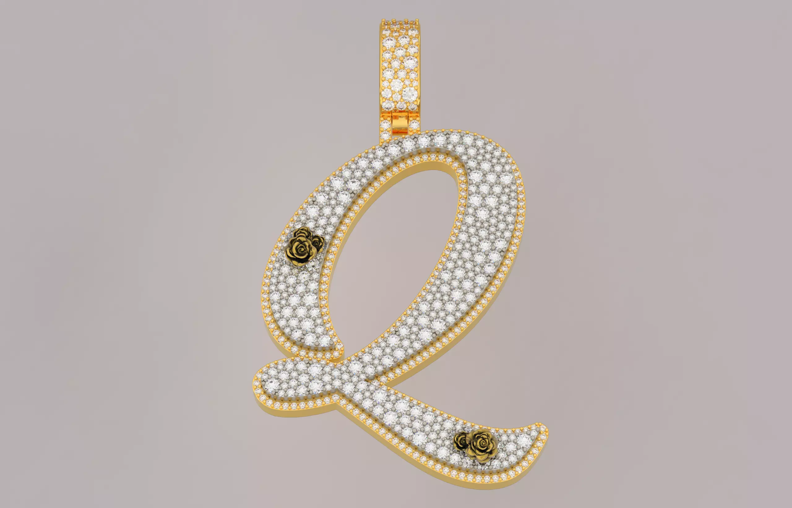 Q Pendant 3D print model_0