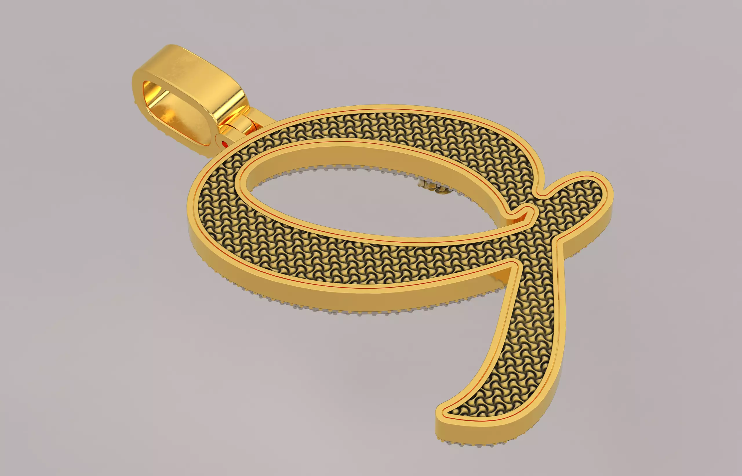 Q Pendant 3D print model_2