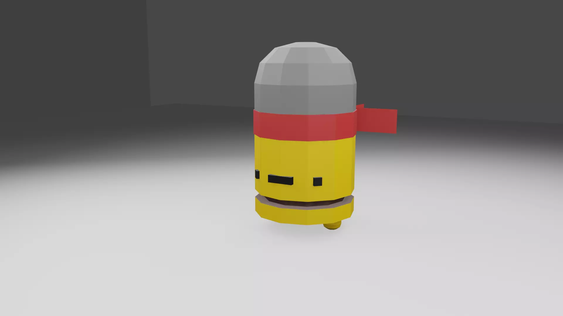 Bandana Bullet Low Polly Model Free low-poly 3D model Free low-poly 3D model_1