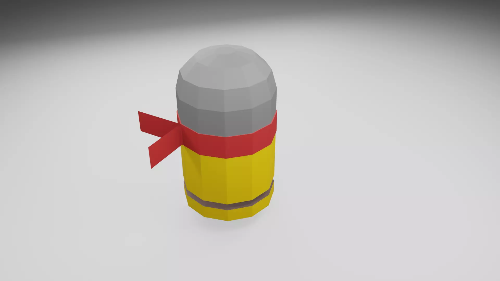 Bandana Bullet Low Polly Model Free low-poly 3D model Free low-poly 3D model_4