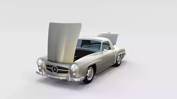 Full w interior Mercedes 190SL Hard Top rev