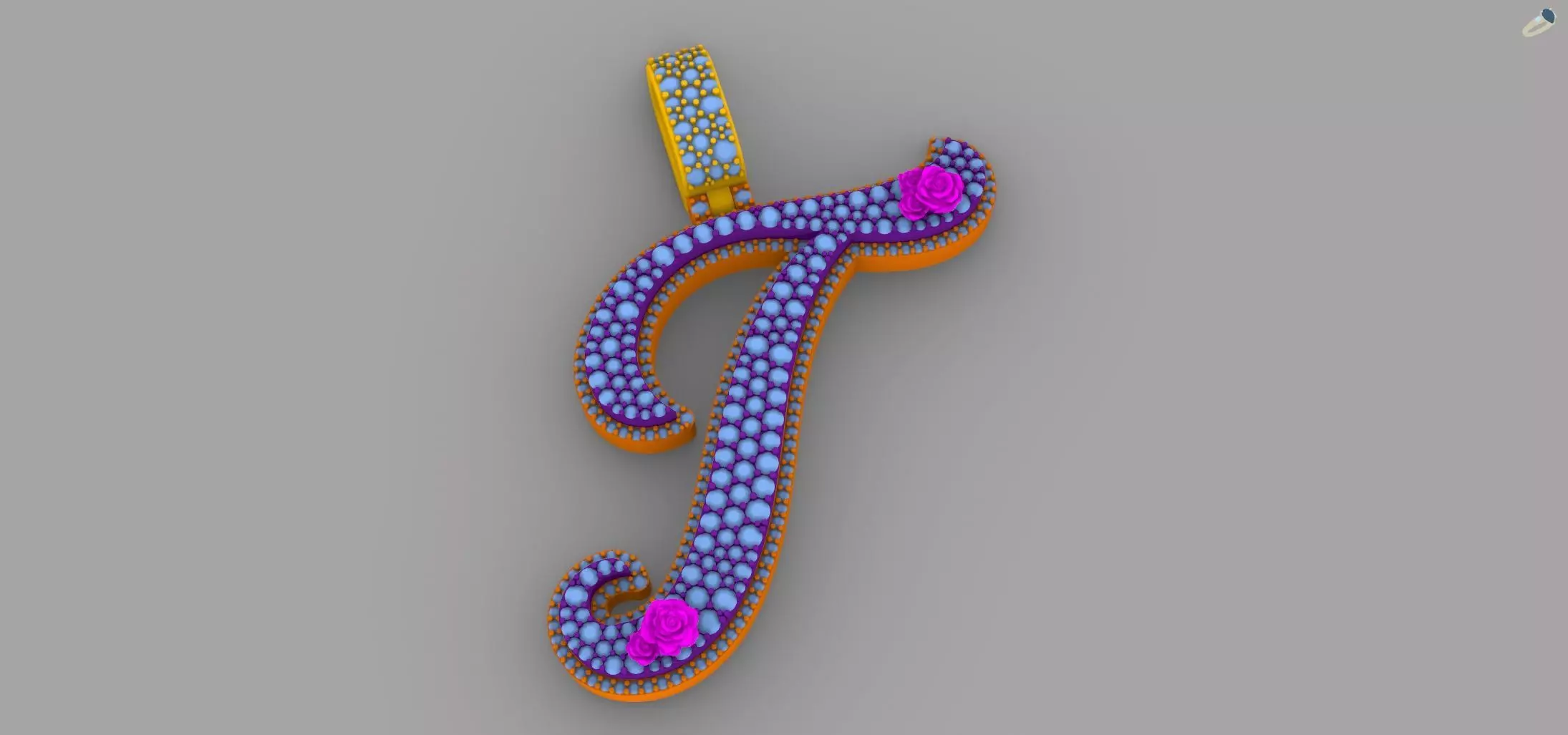 T Pendant 3D print model_4