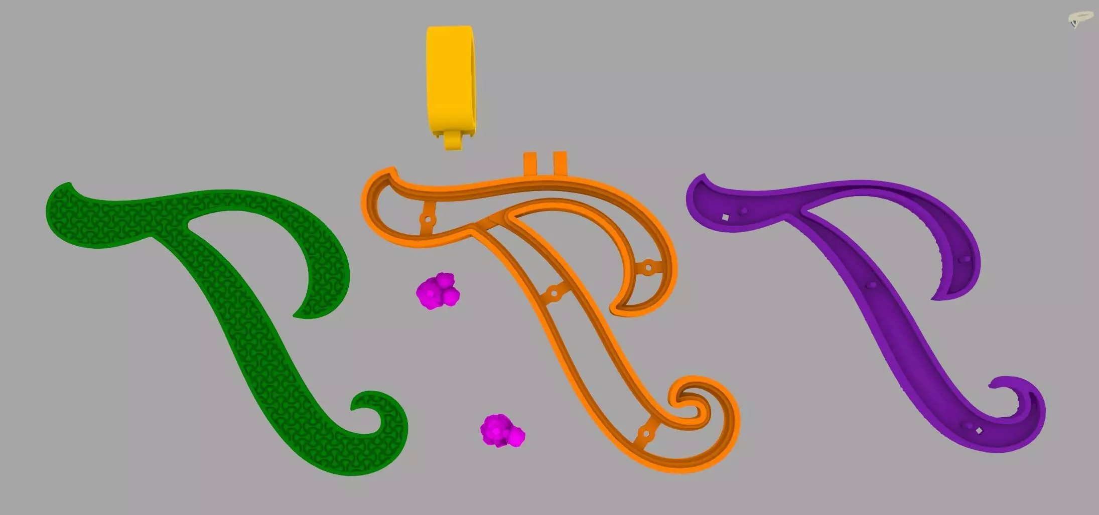 T Pendant 3D print model_8