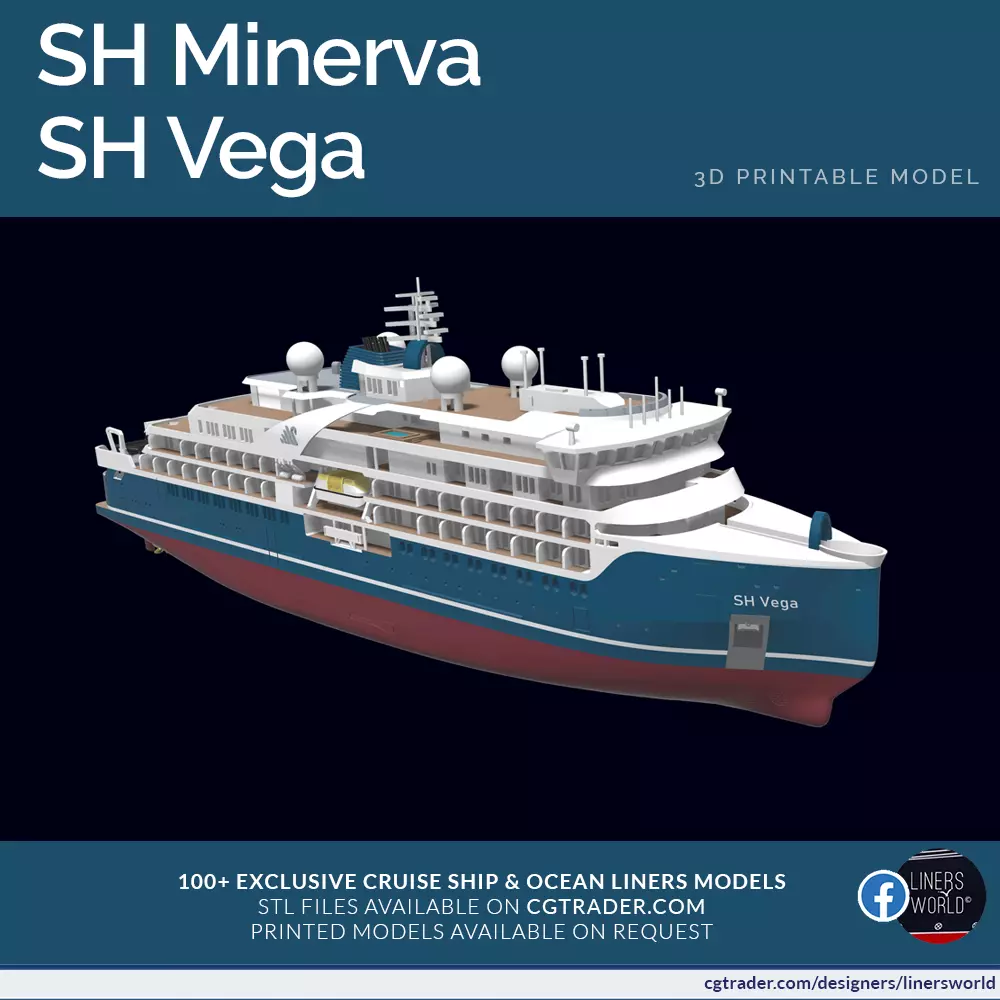 SH MINERVA or VEGA Swan Hellenic exploration cruise ship 3D print model_0