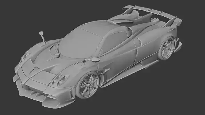 Pagani Huayra 3D print model Pagani Huayra 3D print model