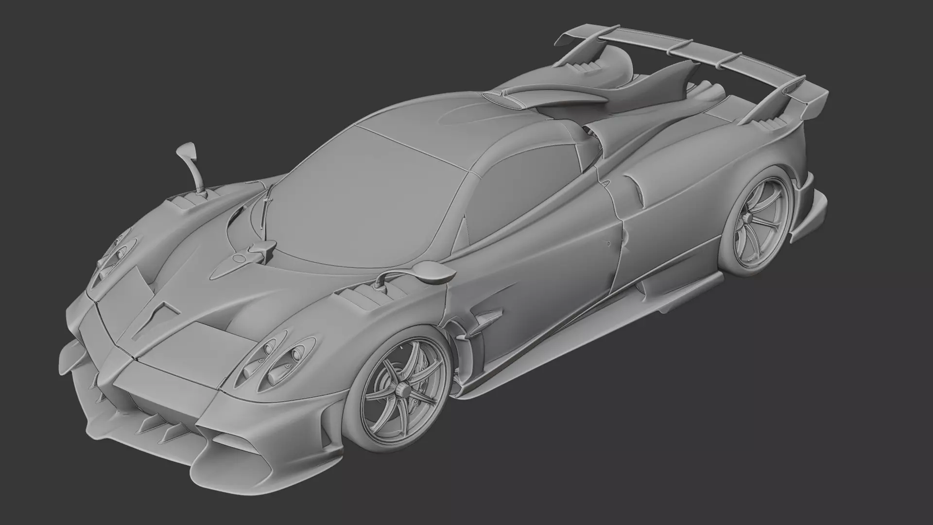 Pagani Huayra 3D print model_0