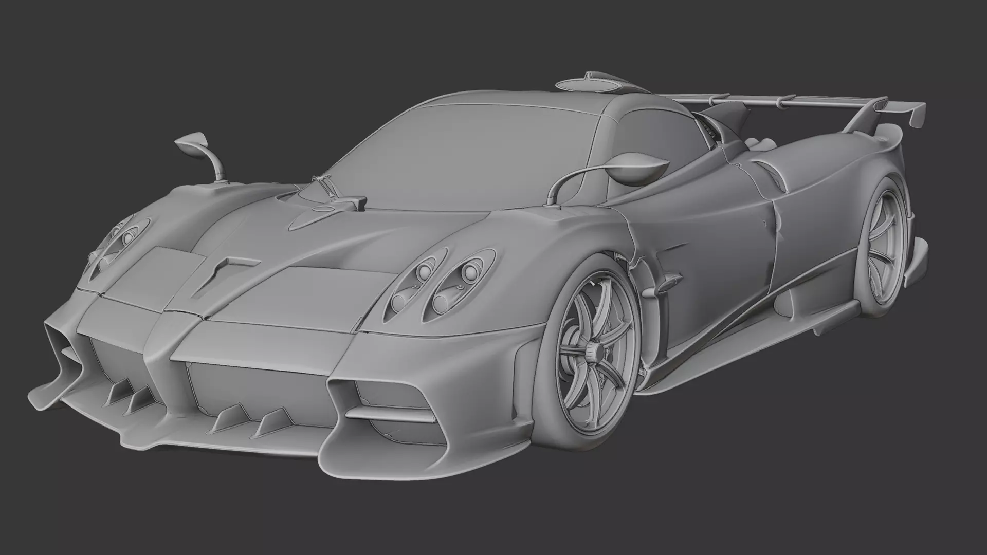 Pagani Huayra 3D print model_11