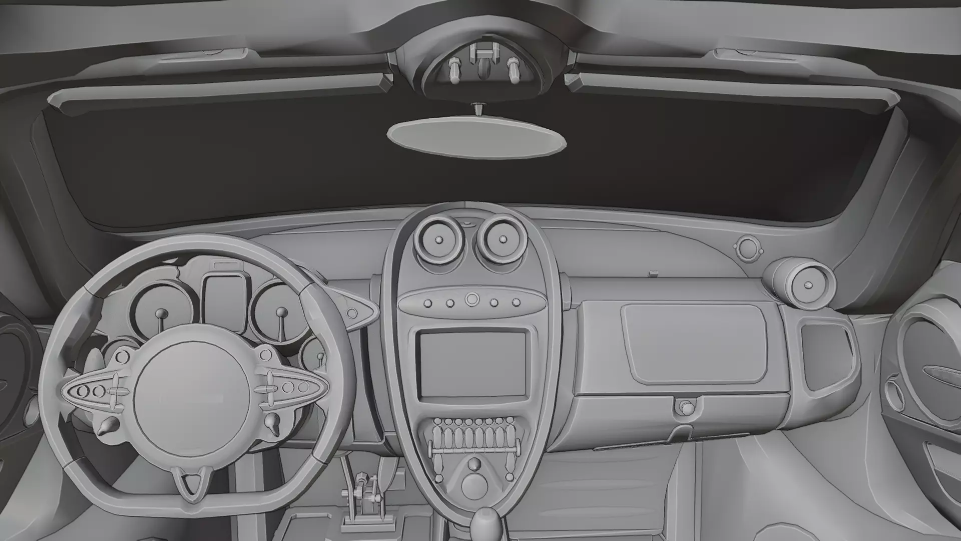 Pagani Huayra 3D print model_7