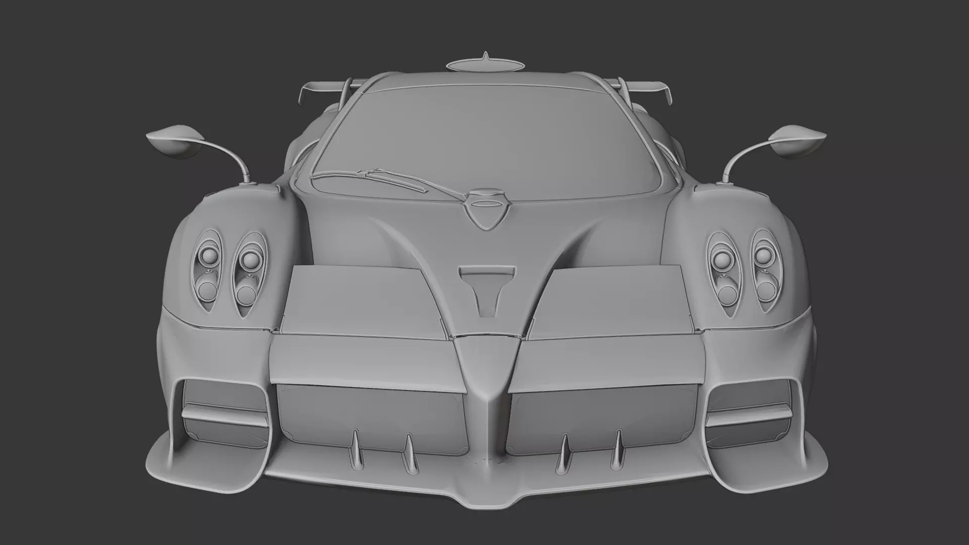 Pagani Huayra 3D print model_13