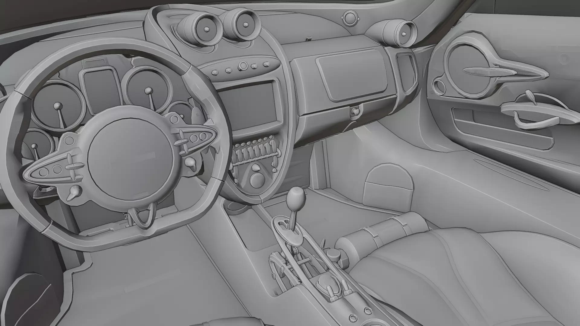 Pagani Huayra 3D print model_6