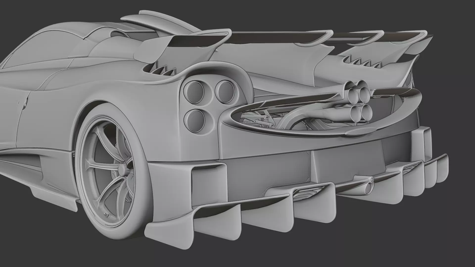 Pagani Huayra 3D print model_14