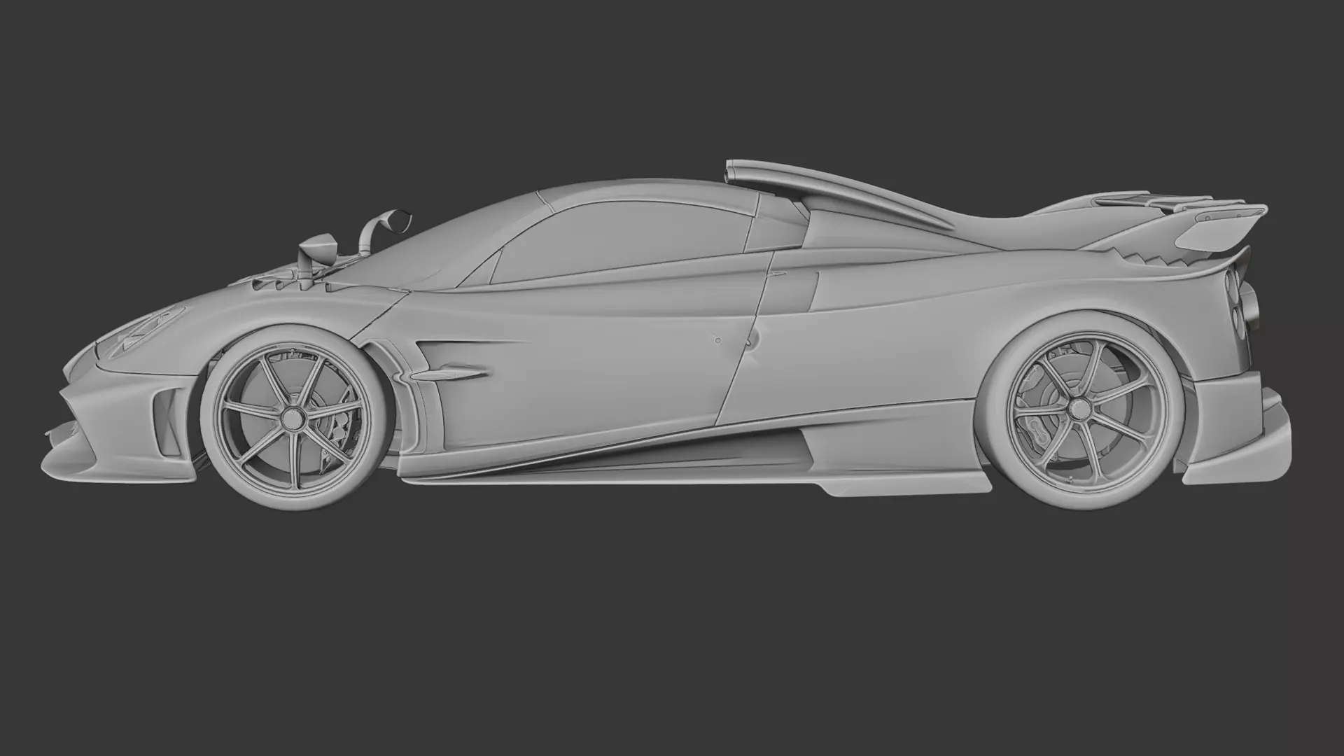 Pagani Huayra 3D print model_3