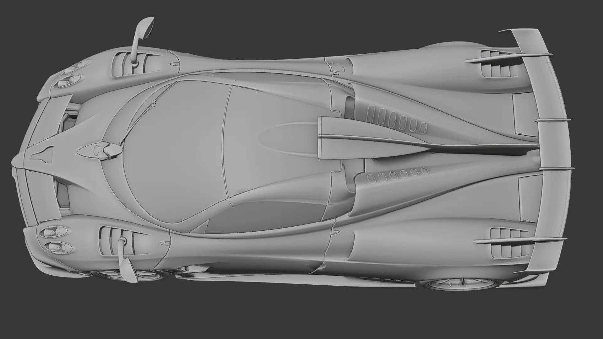 Pagani Huayra 3D print model_4