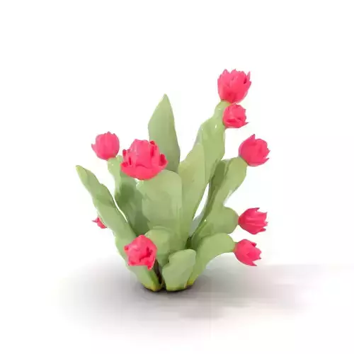Pink Tulip Bouquet model pack Low-poly 3D model