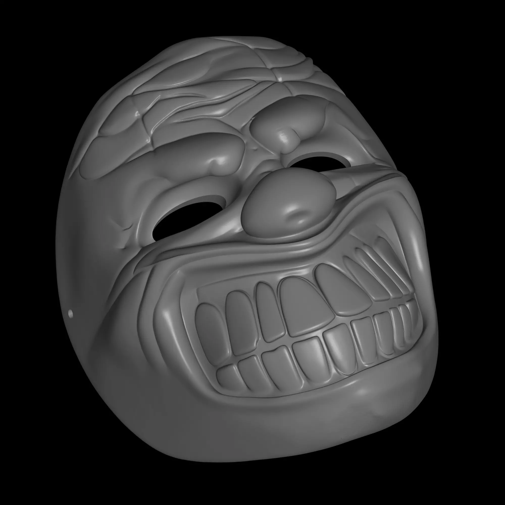 clown mask 3 3D print model_4