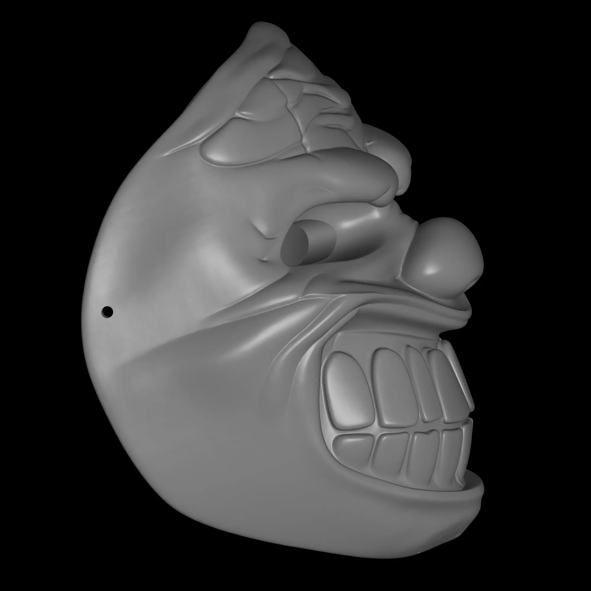 clown mask 3 3D print model_3