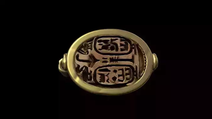 Reconstruction of the signet ring of Pharaoh Sheshonq 1