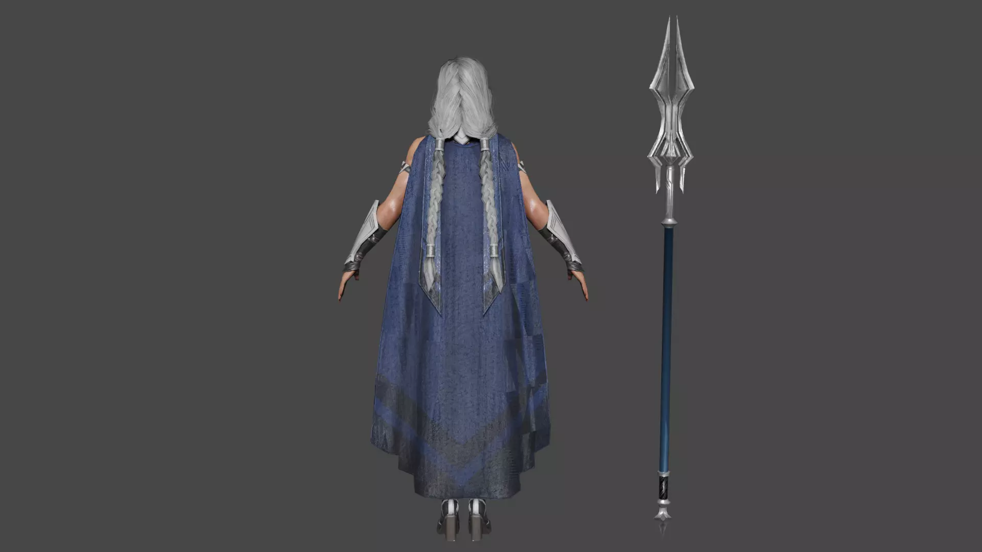 Valkyrie Low-poly 3D model_4