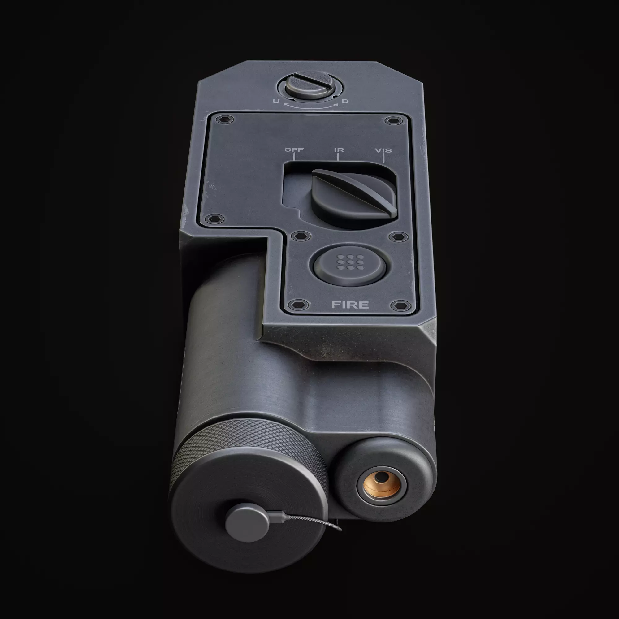 Laser Sight Low-poly 3D model_6