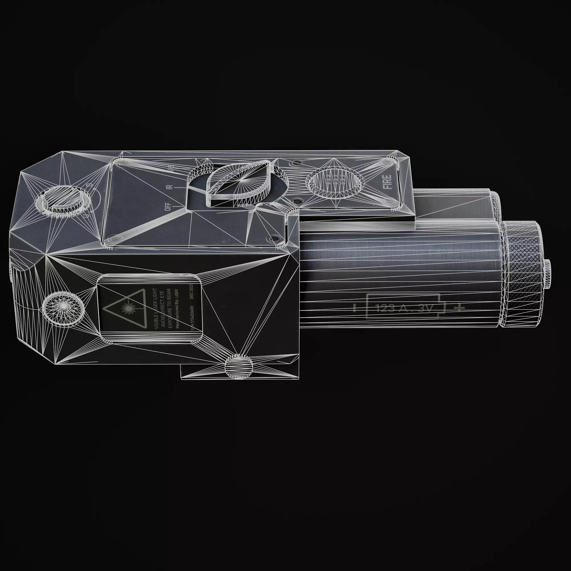 Laser Sight Low-poly 3D model_11