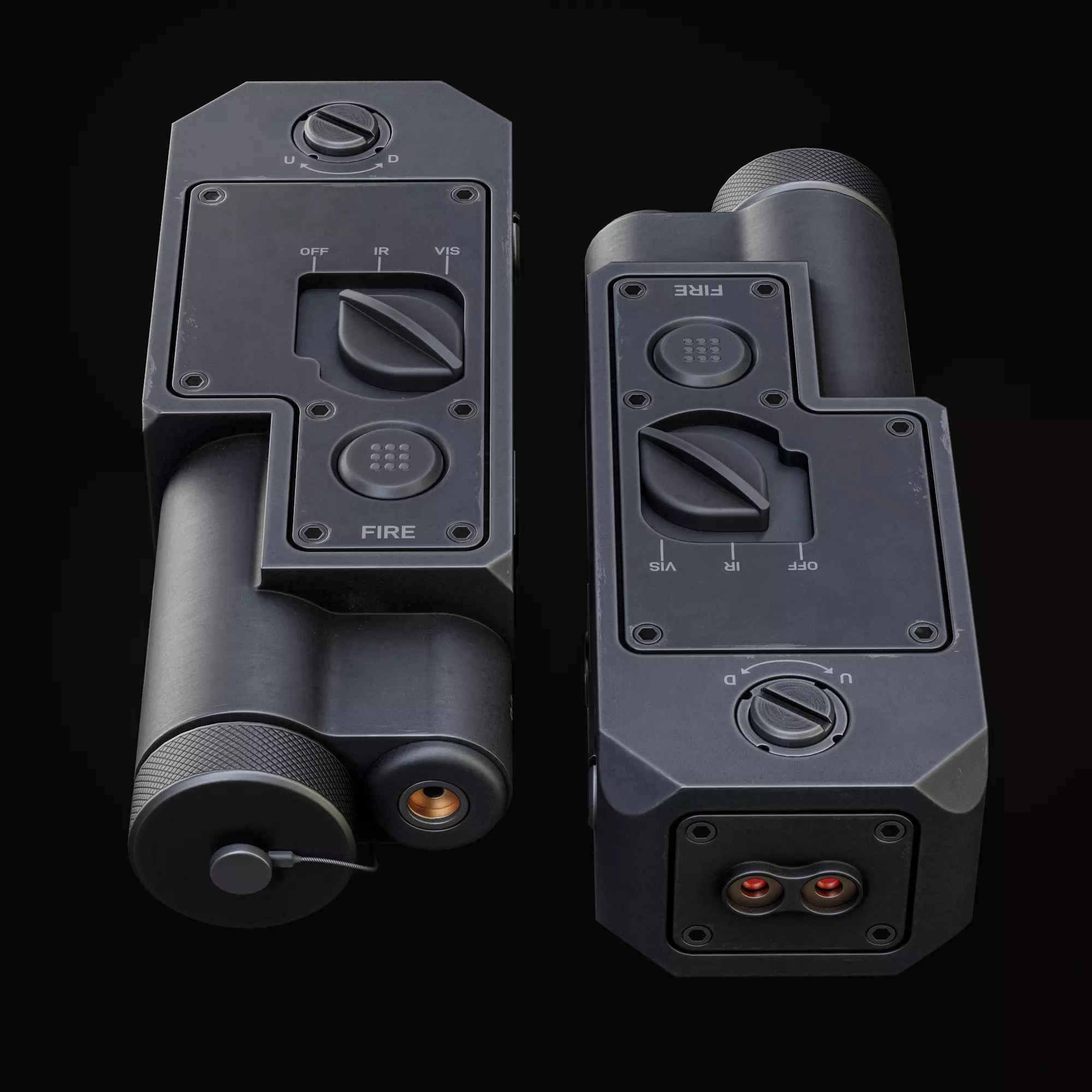 Laser Sight Low-poly 3D model_1