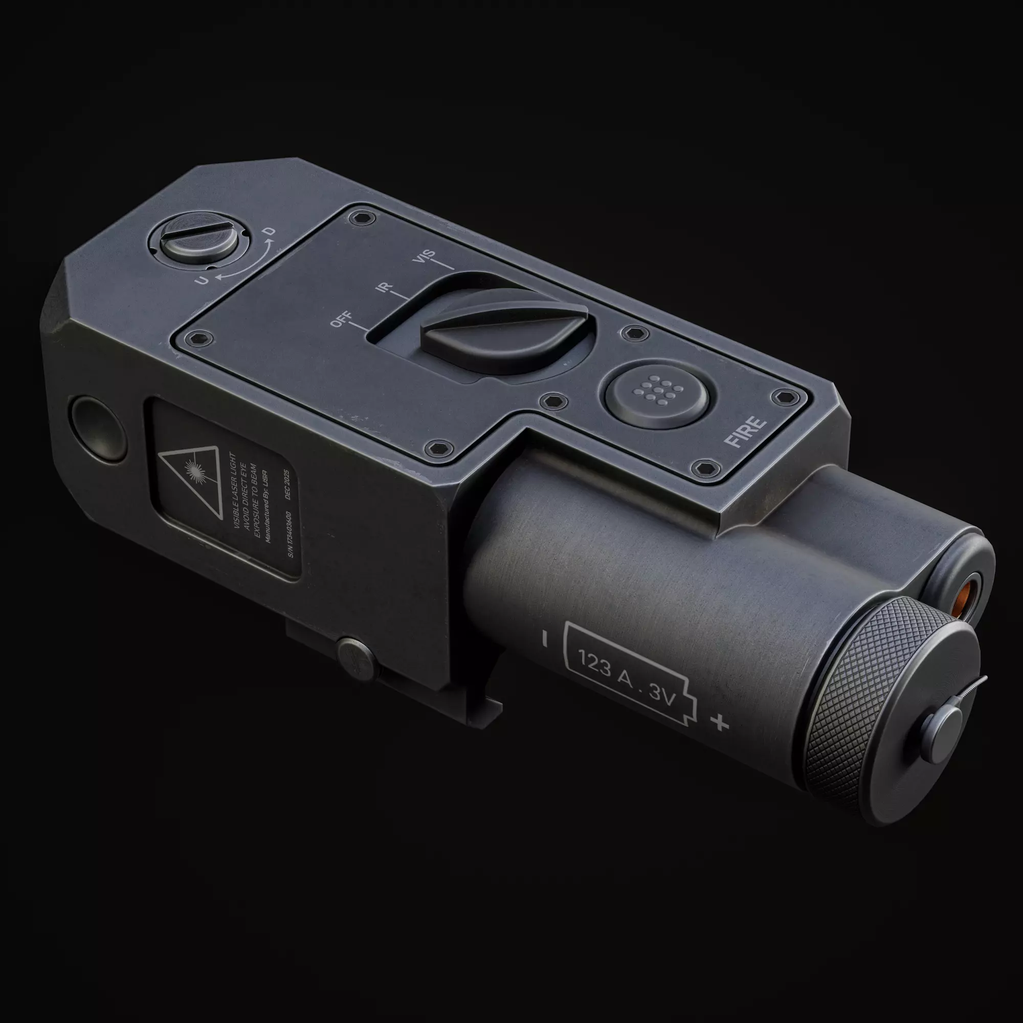 Laser Sight Low-poly 3D model_2