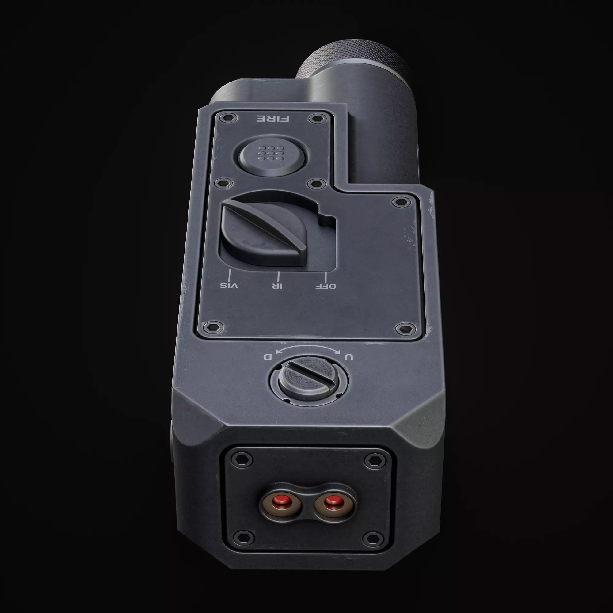 Laser Sight Low-poly 3D model_5