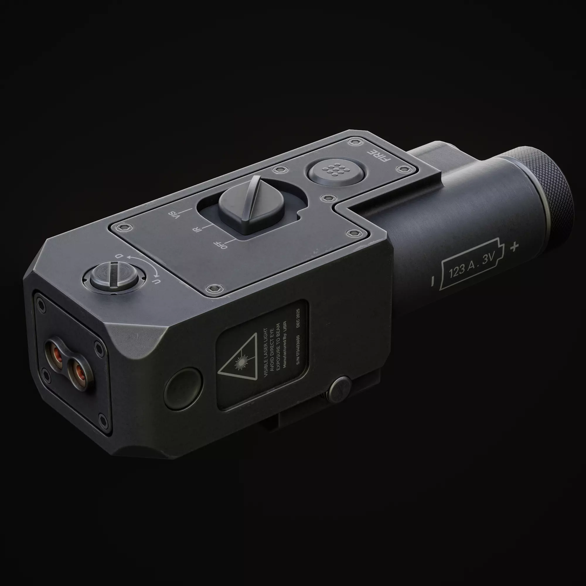 Laser Sight Low-poly 3D model_3