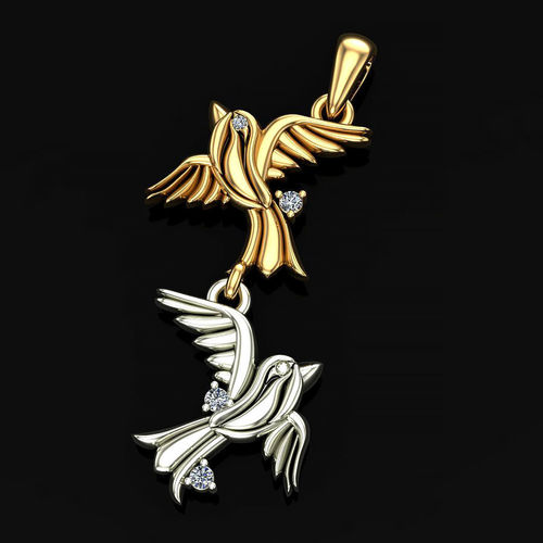 Pendant bird 3D print model