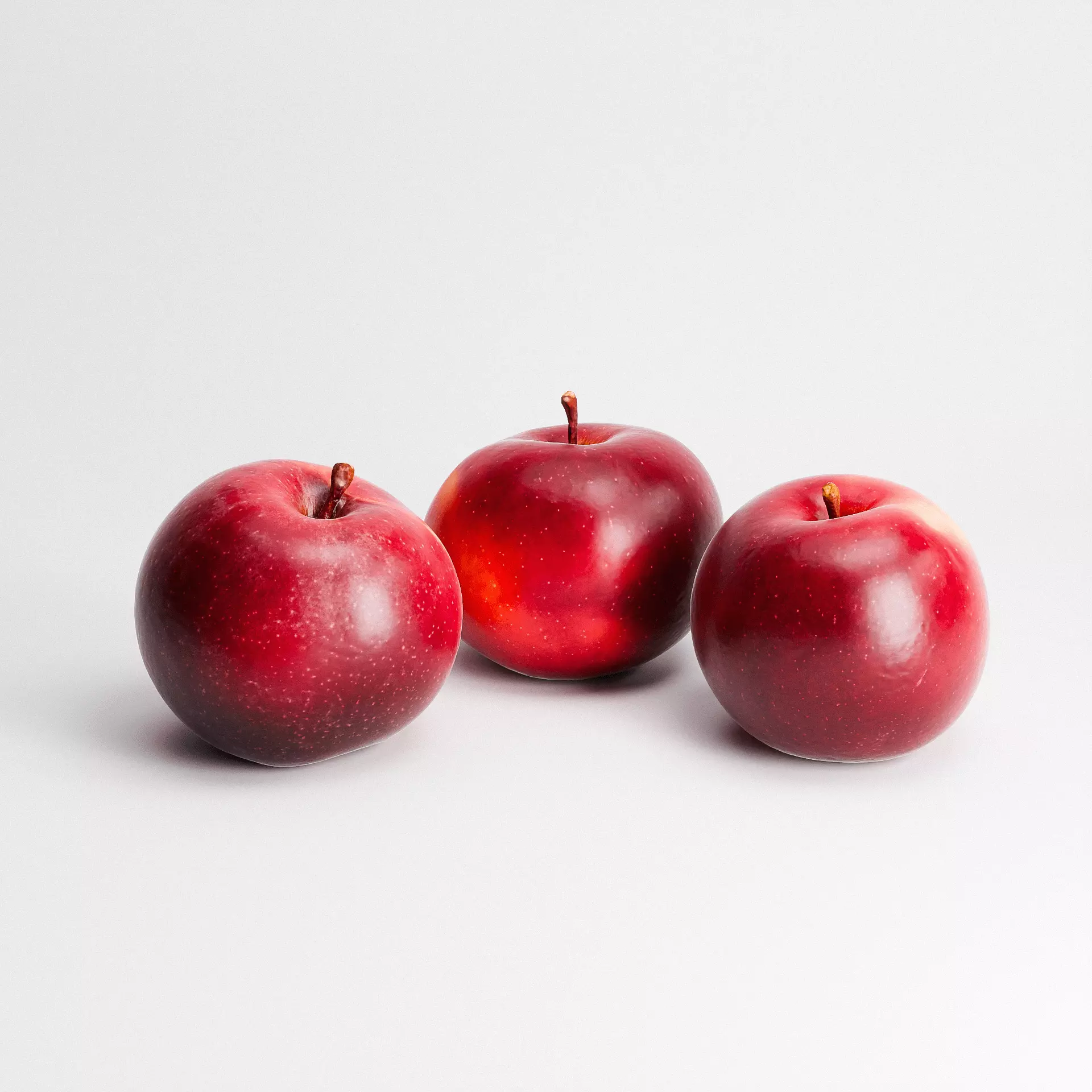 Apples Imperial Set Low-poly 3D model_0