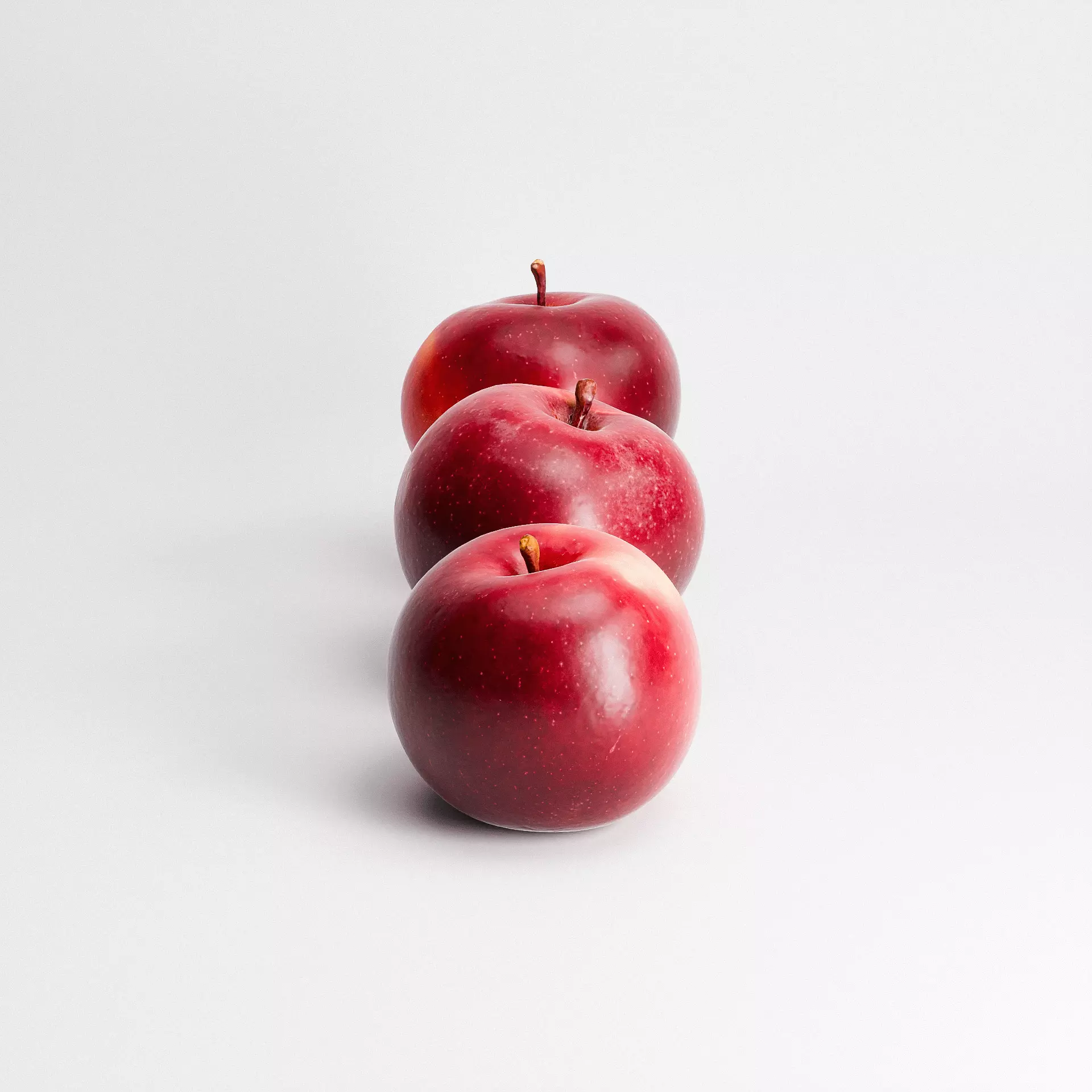 Apples Imperial Set Low-poly 3D model_5