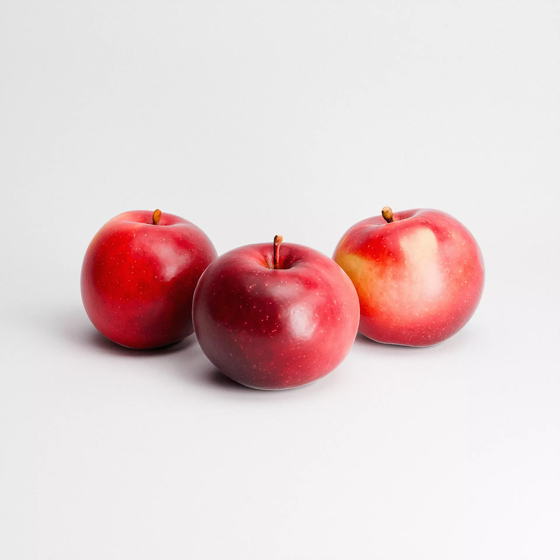 Apples Imperial Set Low-poly 3D model_3