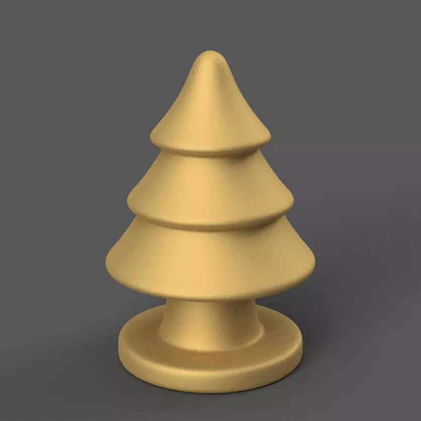 Minimalist Christmas Tree STL File Modern Holiday Decor 3D print model_1
