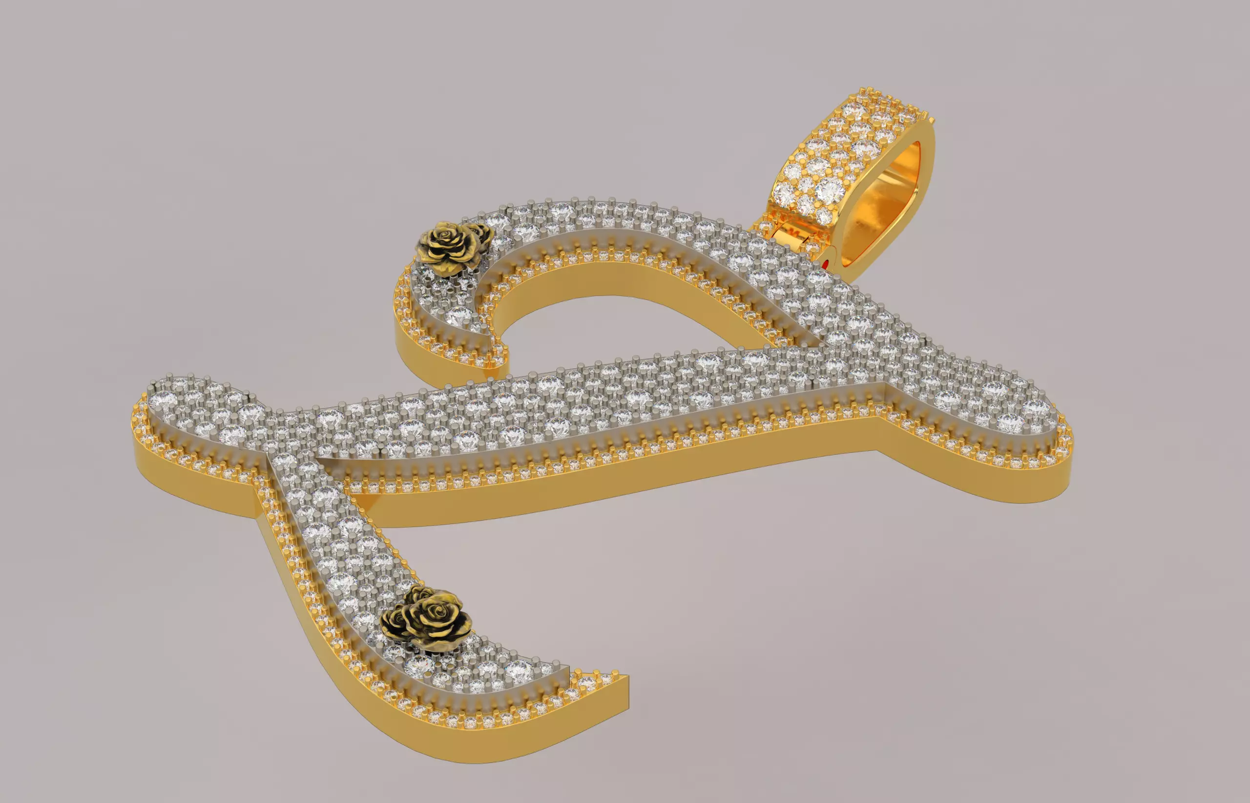 Z Pendant 3D print model_1