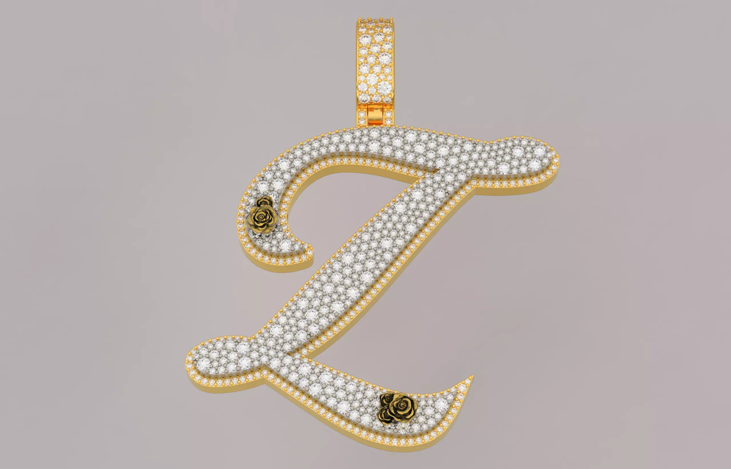 Z Pendant 3D print model_0