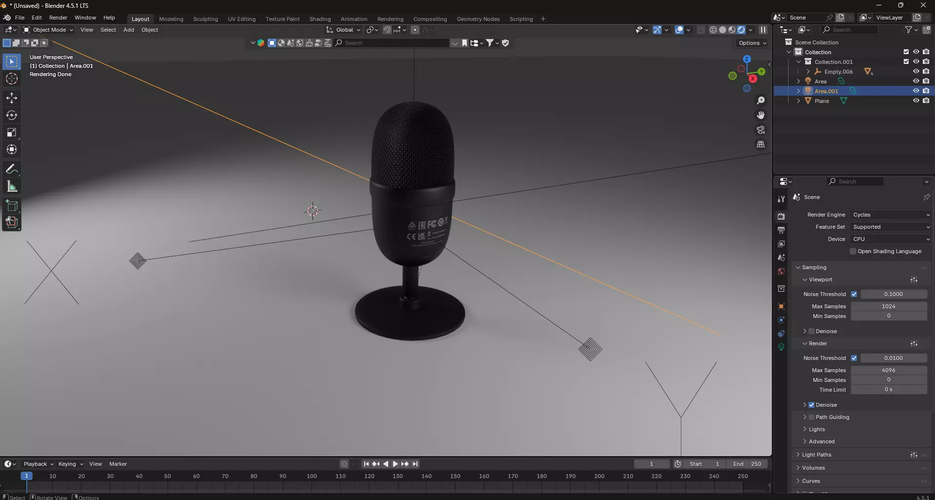 Razer Seiren Mini Realistic Low-Poly 3D Low-poly 3D model_5