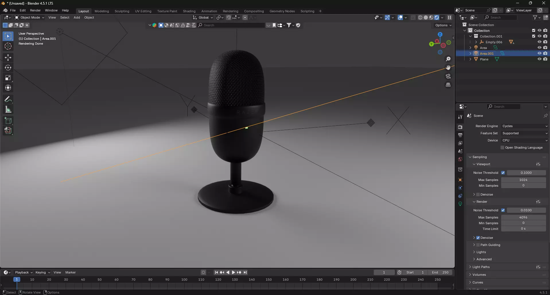 Razer Seiren Mini Realistic Low-Poly 3D Low-poly 3D model_7
