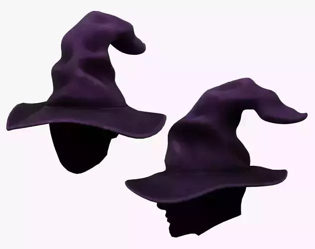 Halloween Witch Hat Pack - Low Poly PBR 4K