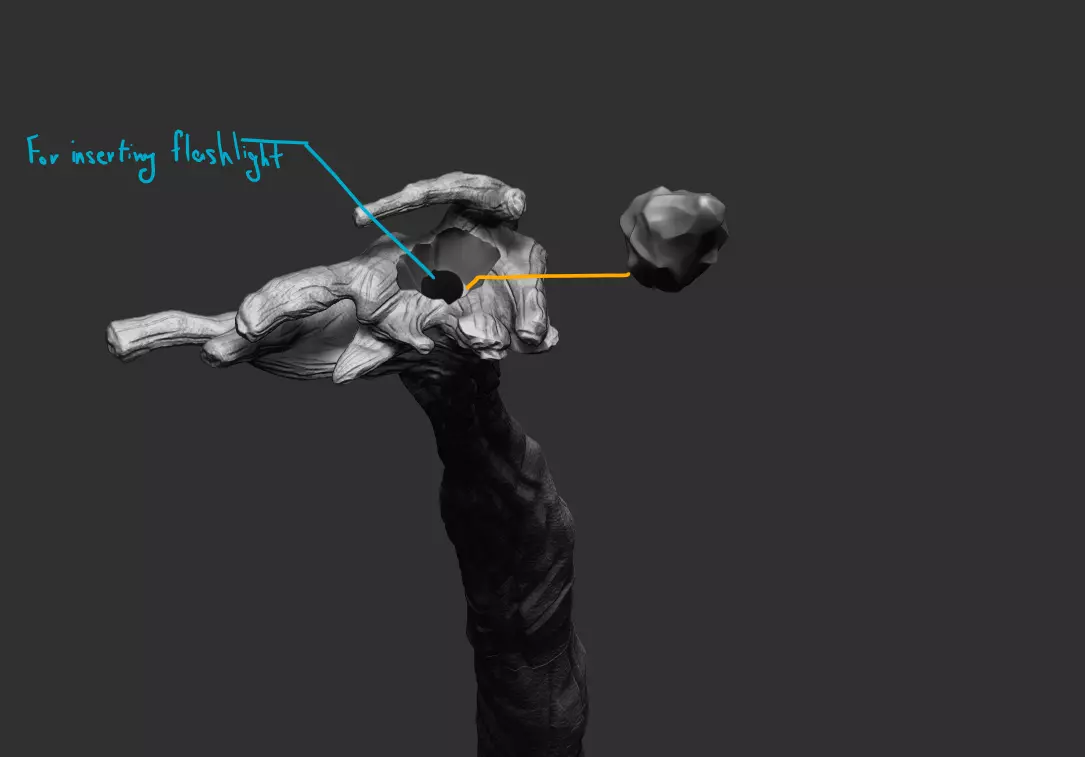 Gandalf Fellowship Staff lord of the rings 3d digital download 3D print model_1