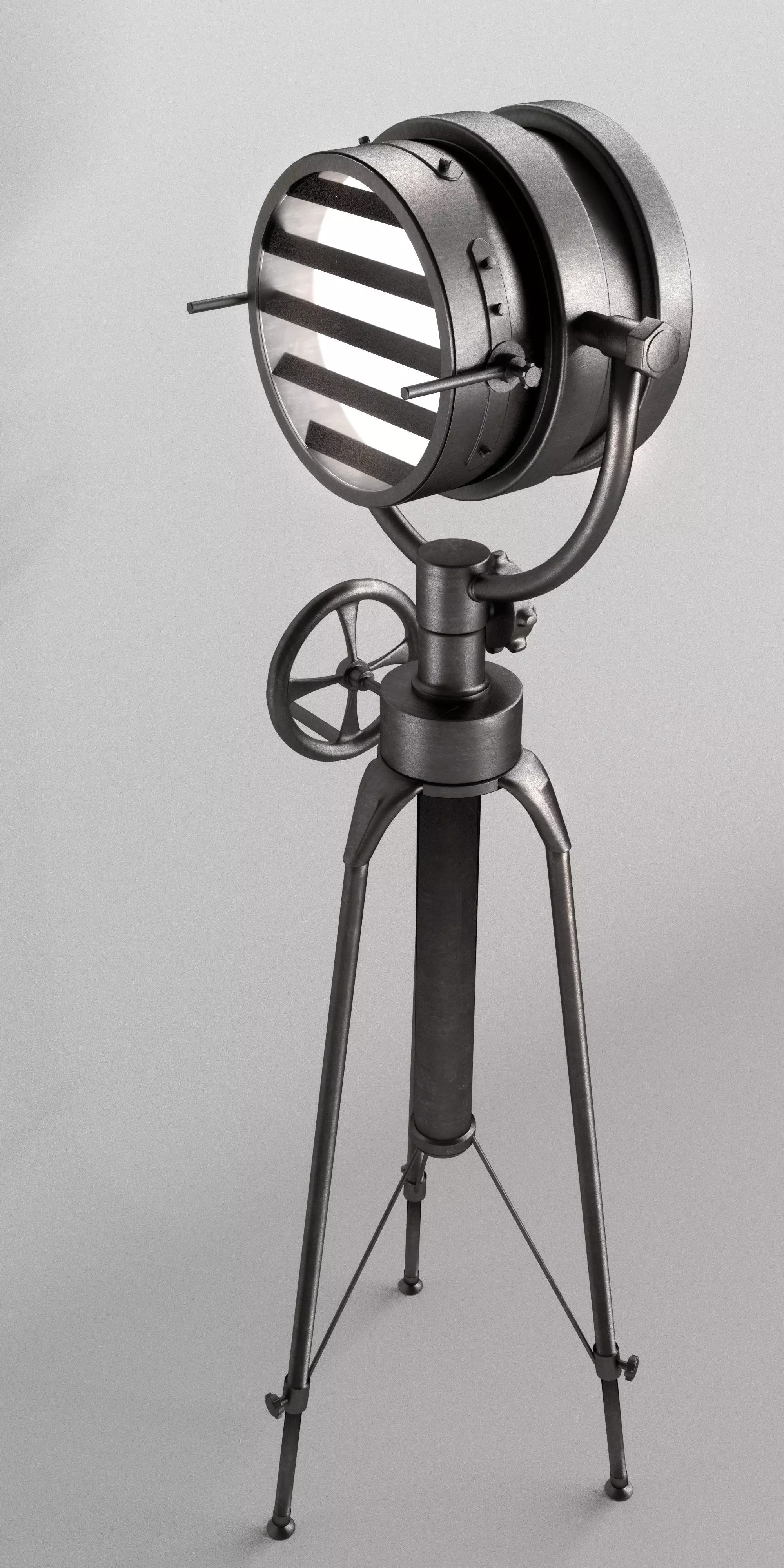 Industrial Lamp  Free 3D model_0