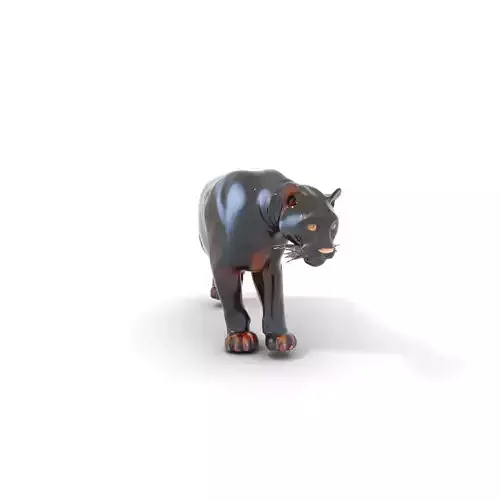 Majestic Black Panther model pack Low-poly 3D model