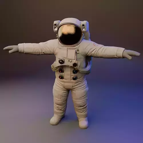 3d model of an astronaut blend gltf
