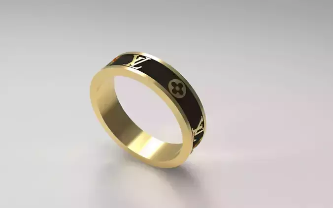 Elegant unisex ring size 18 gold and silver jewelry 