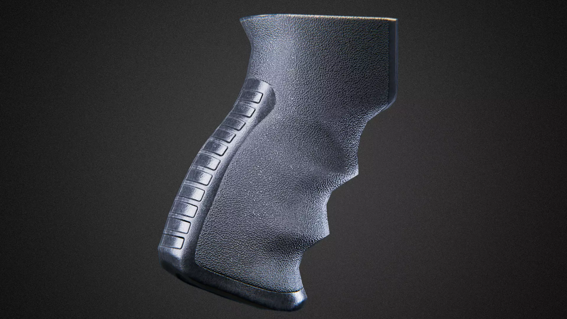 Pistol Grip forward tactical Low-poly 3D model_4