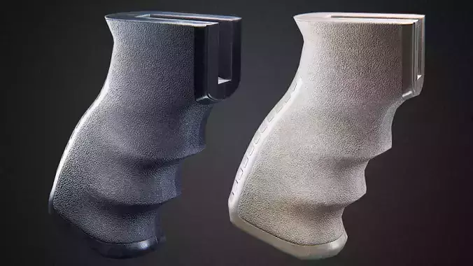Pistol Grip forward tactical Low-poly 3D model