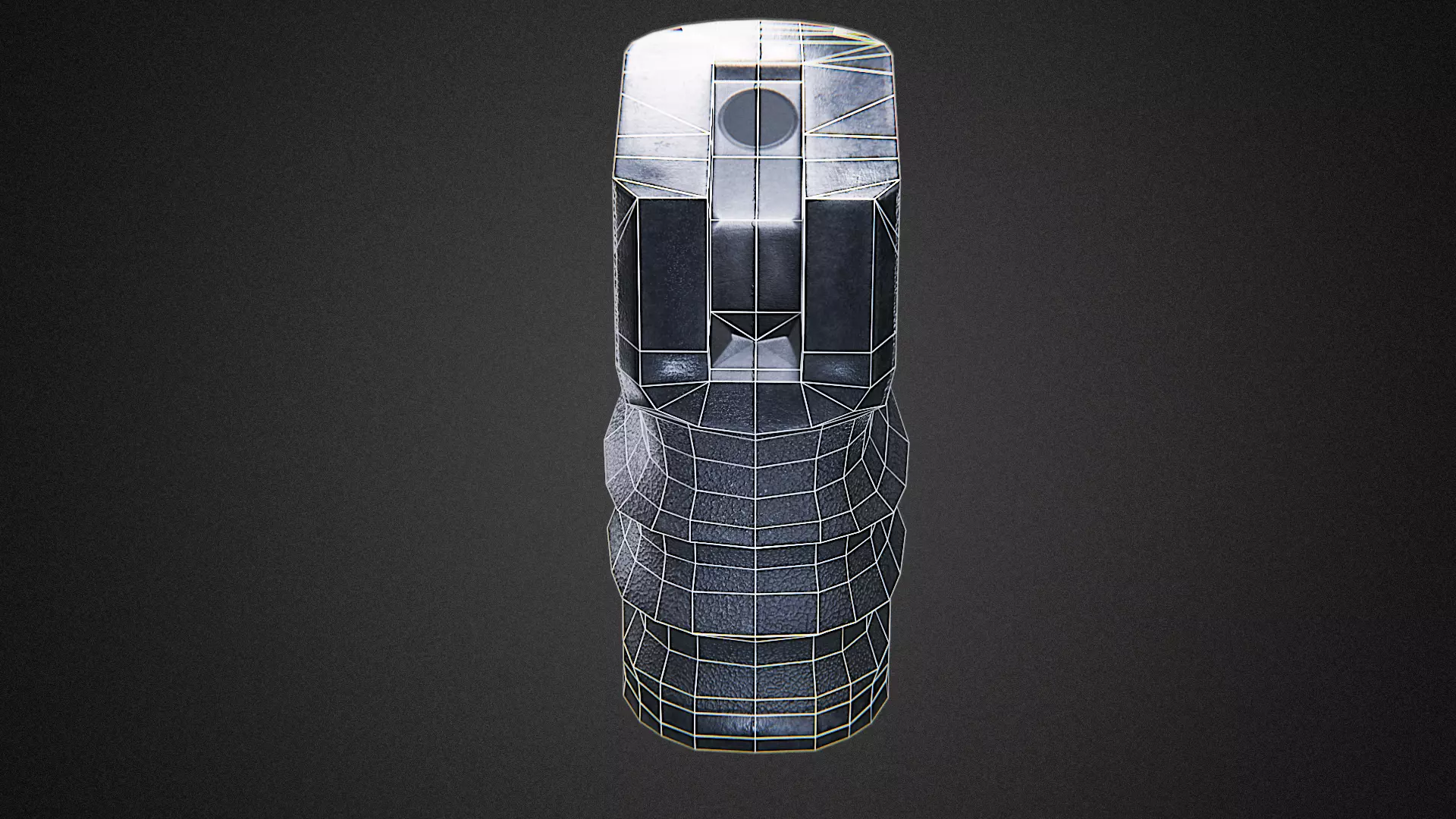 Pistol Grip forward tactical Low-poly 3D model_5